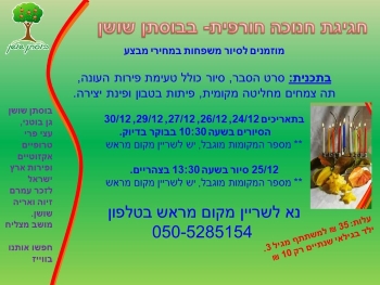 בוסתן שושן חנוכה 2019